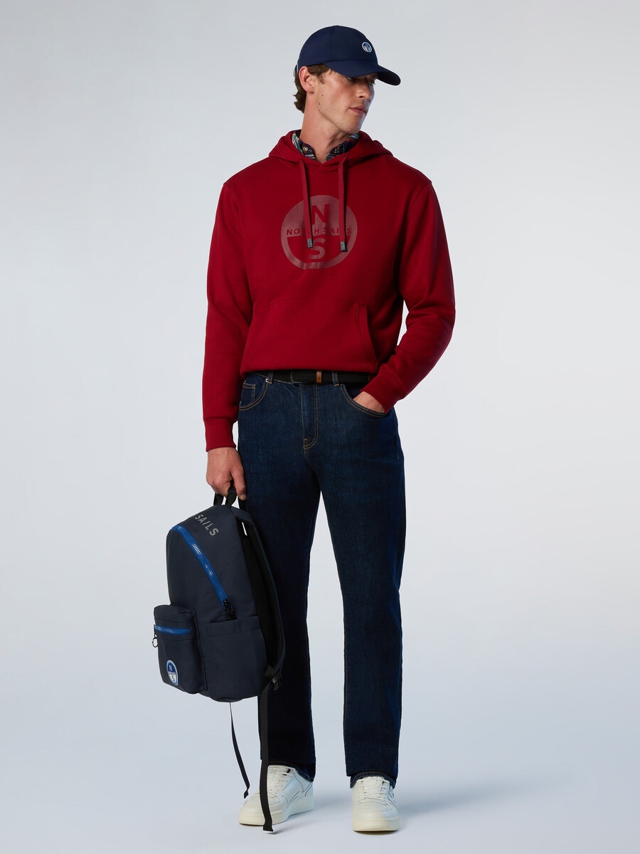 sudadera con capucha y estampado de logotipo maxi