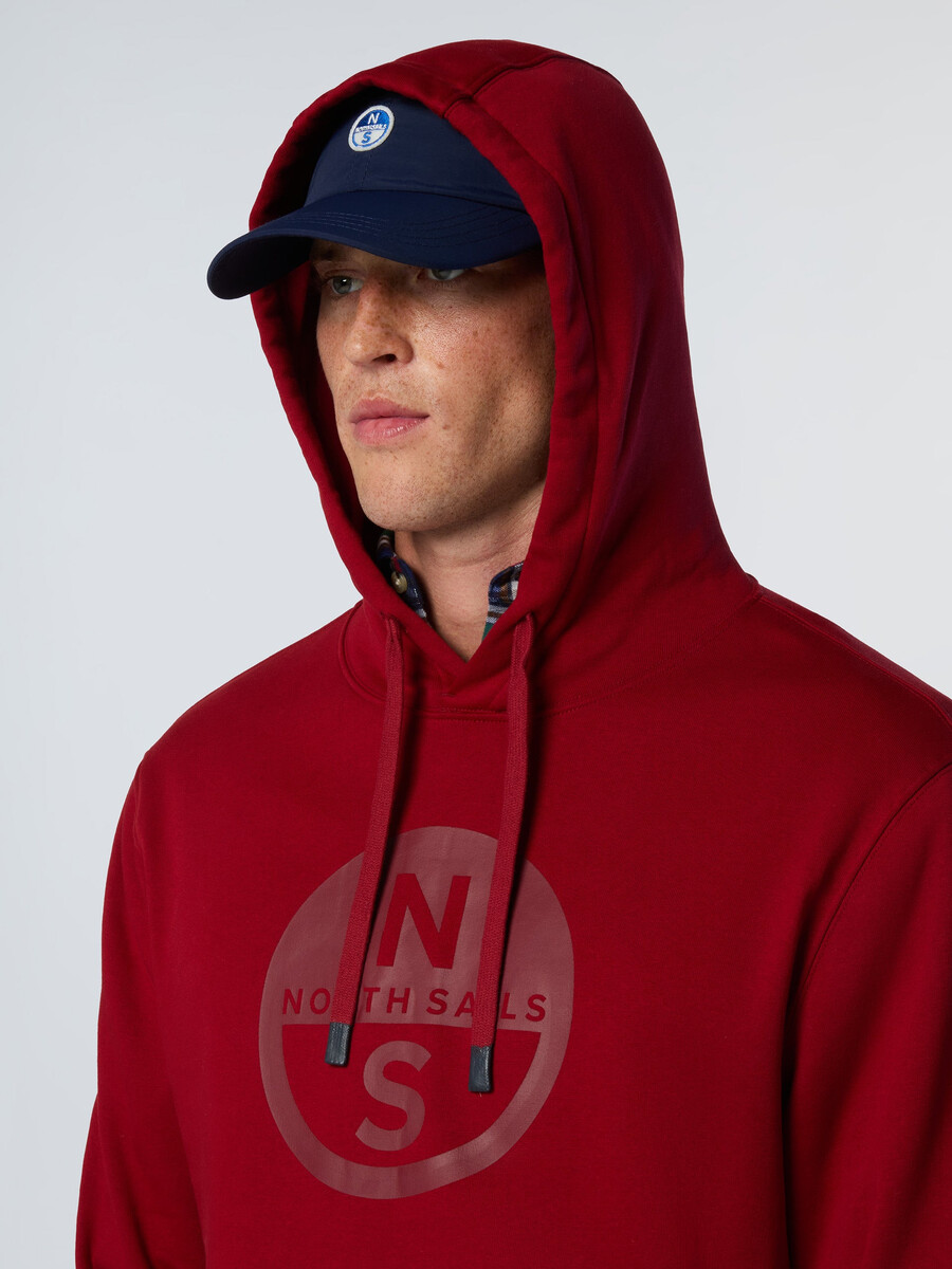 sudadera con capucha y estampado de logotipo maxi