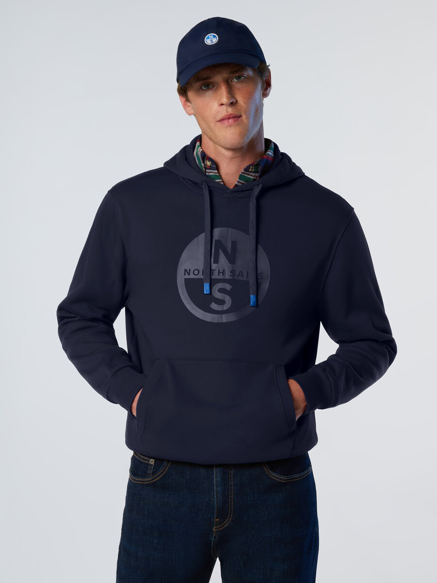 sudadera con capucha y estampado de logotipo maxi