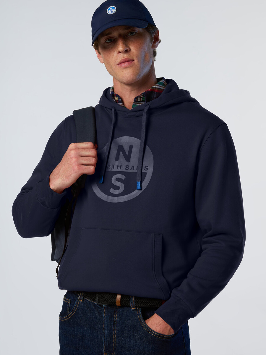 sudadera con capucha y estampado de logotipo maxi