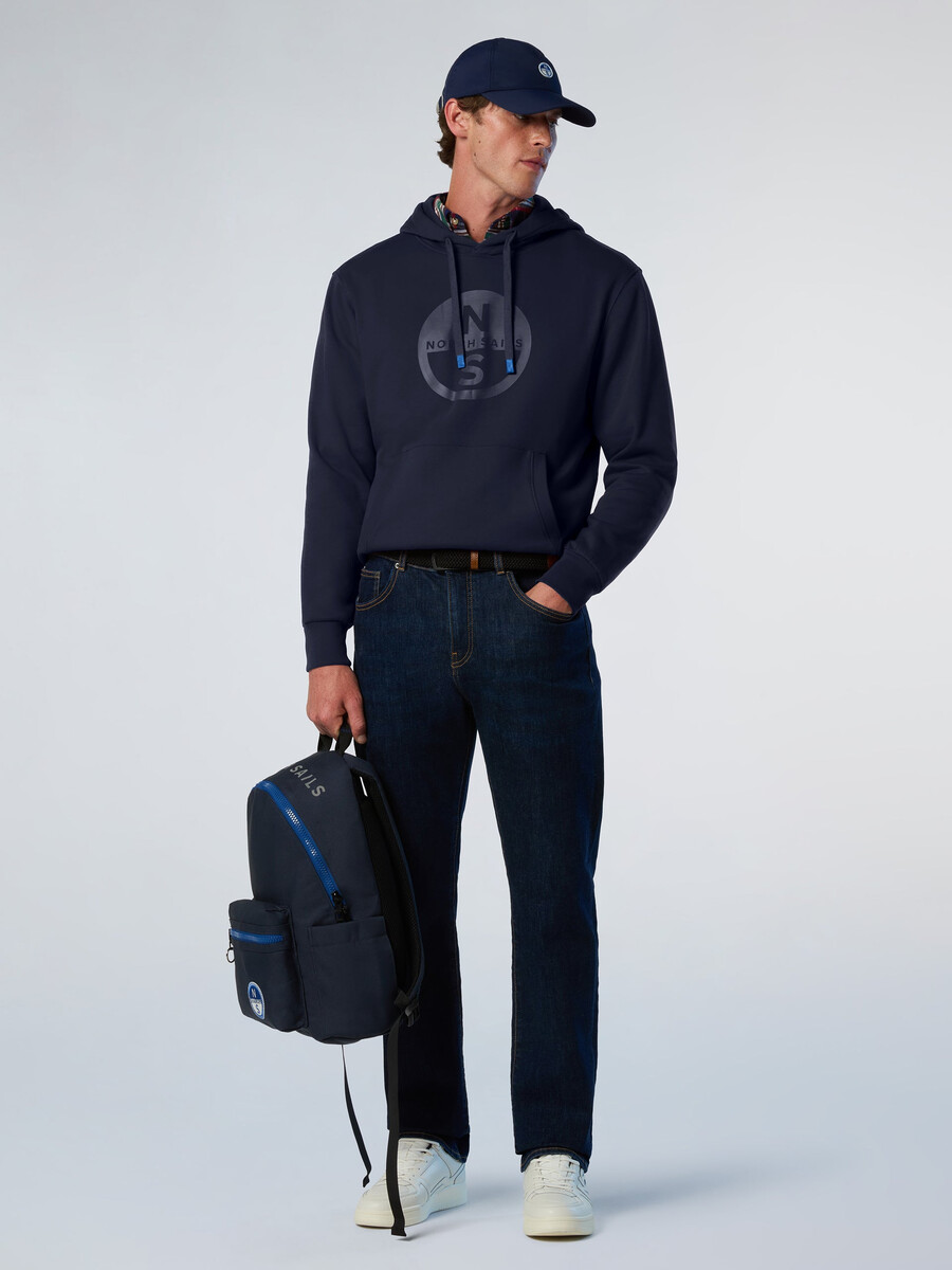 sudadera con capucha y estampado de logotipo maxi