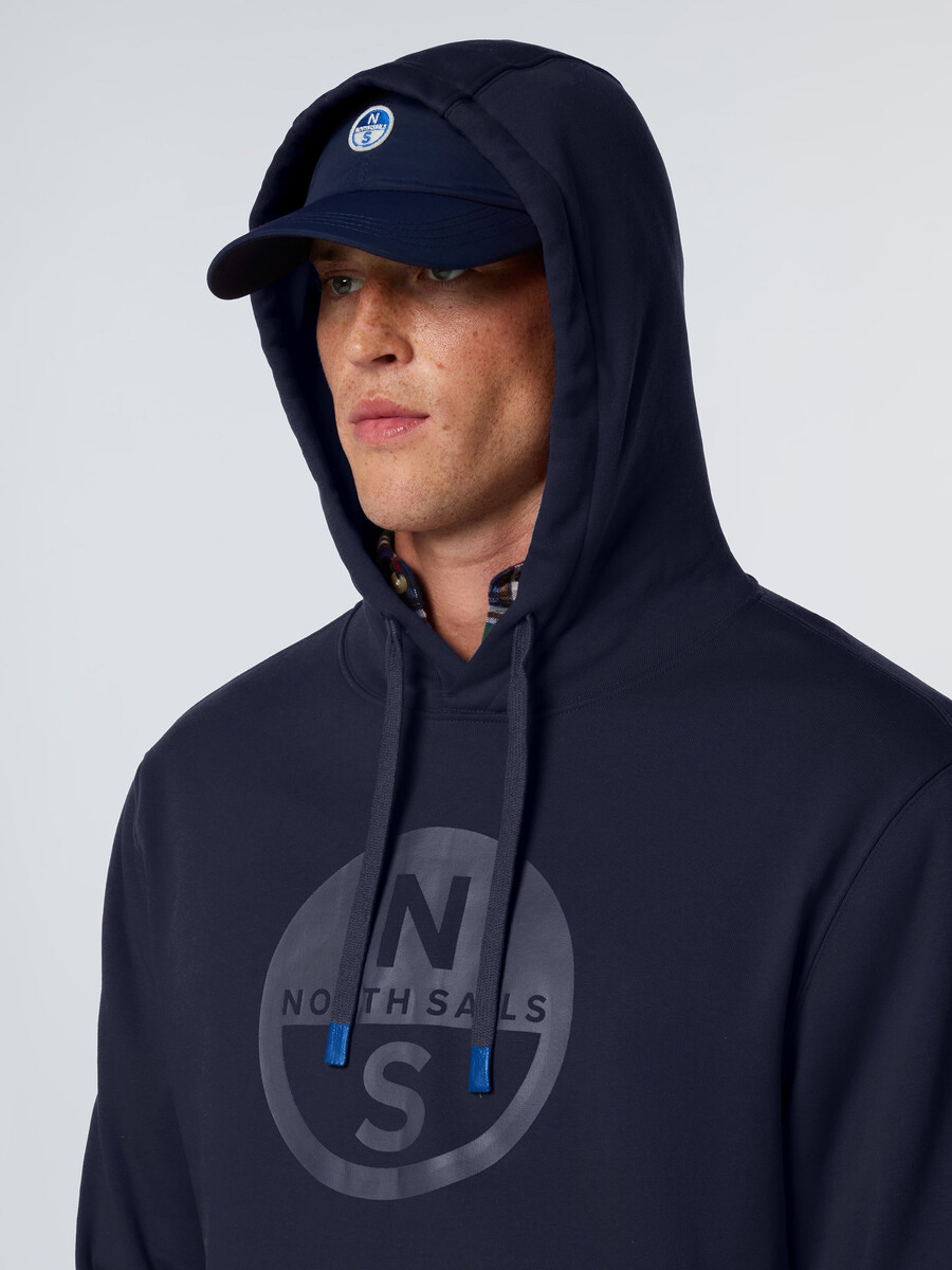 sudadera con capucha y estampado de logotipo maxi