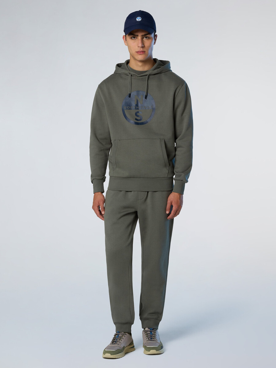 sudadera con capucha y estampado de logotipo maxi