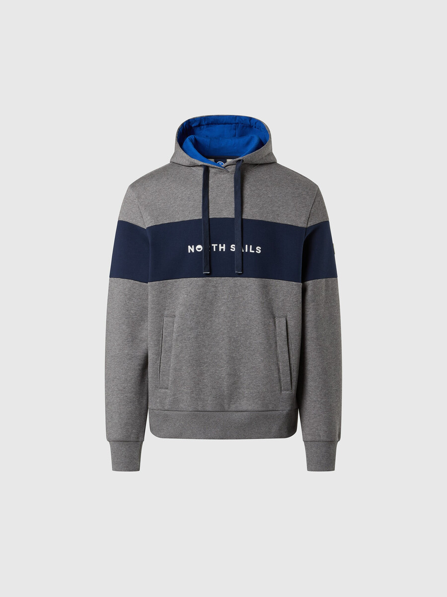 sudadera con capucha de rayas largas