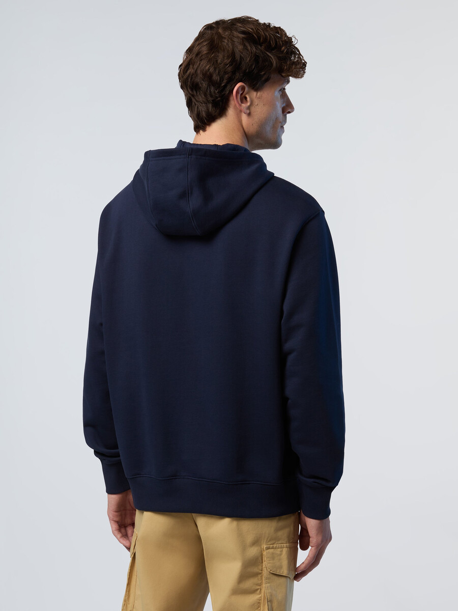 sudadera con capucha y ribete lateral