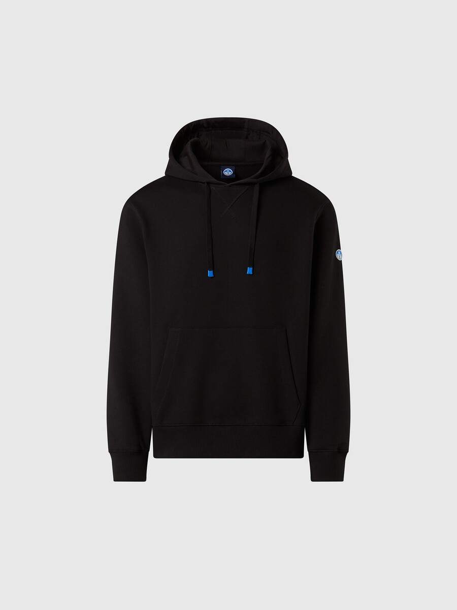 sudadera con capucha y ribete lateral