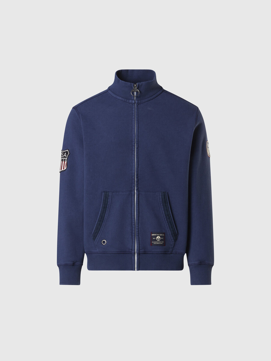 sudadera de archivo con cremallera completa