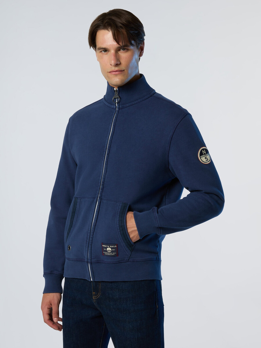 sudadera de archivo con cremallera completa