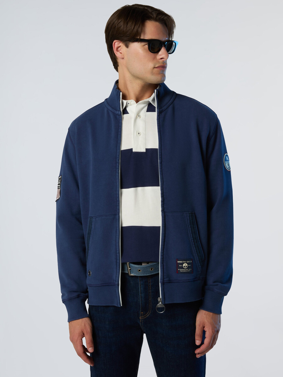 sudadera de archivo con cremallera completa