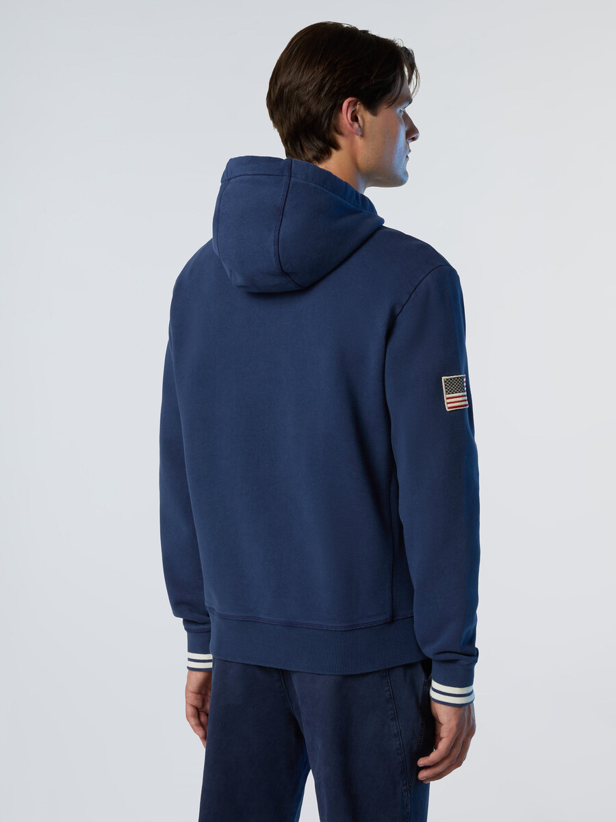 sudadera con capucha y cremallera completa de archivo