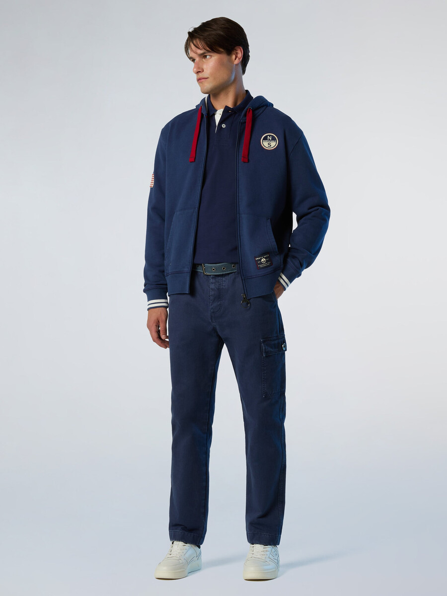 sudadera con capucha y cremallera completa de archivo