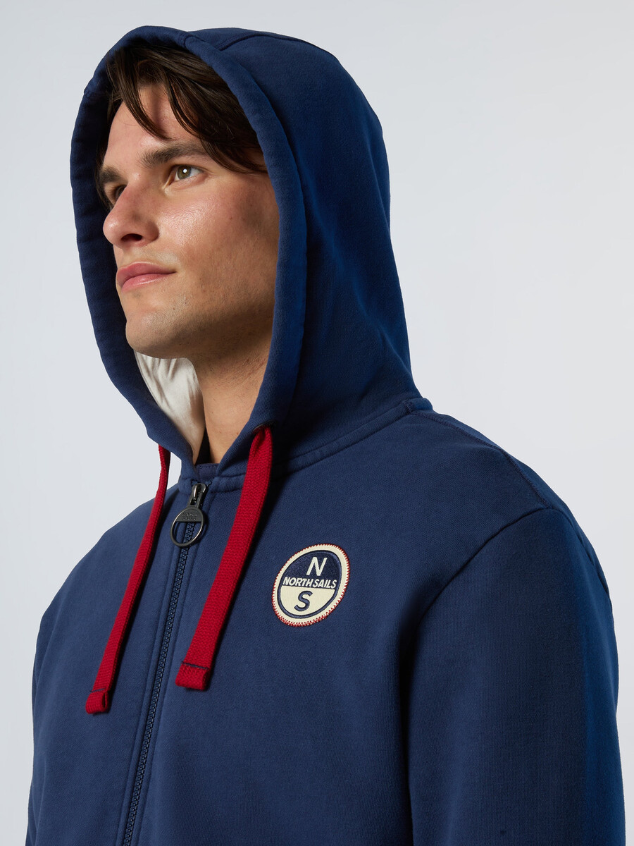 sudadera con capucha y cremallera completa de archivo