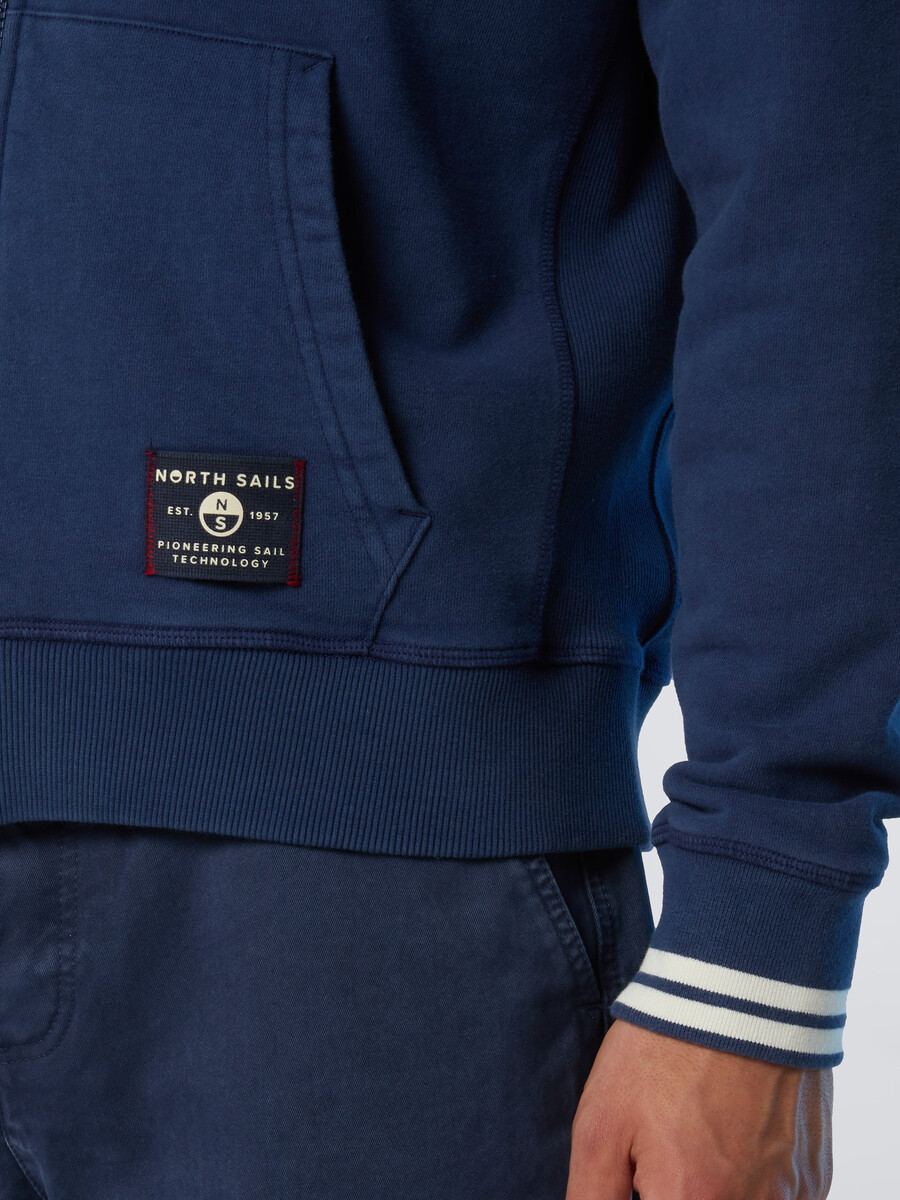 sudadera con capucha y cremallera completa de archivo