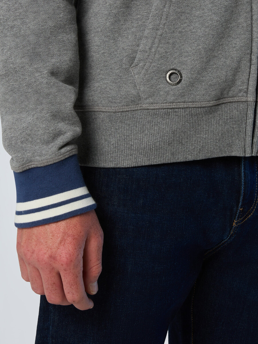 sudadera con capucha y cremallera completa de archivo