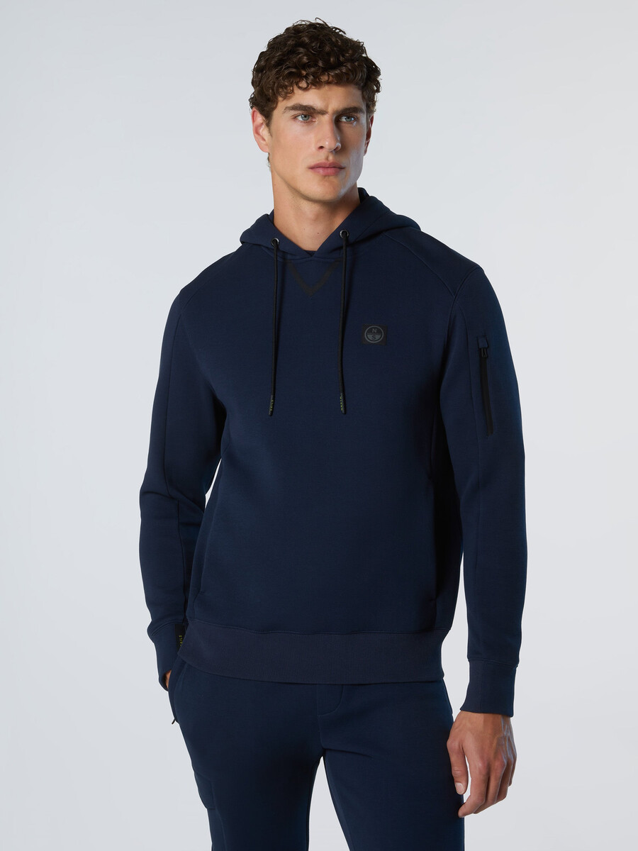 sudadera con capucha de piqué de buceo