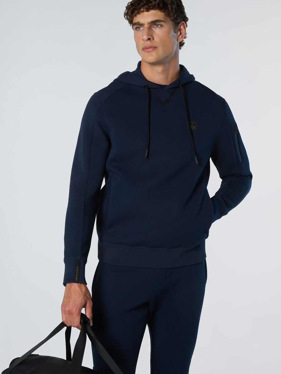 sudadera con capucha de piqué de buceo