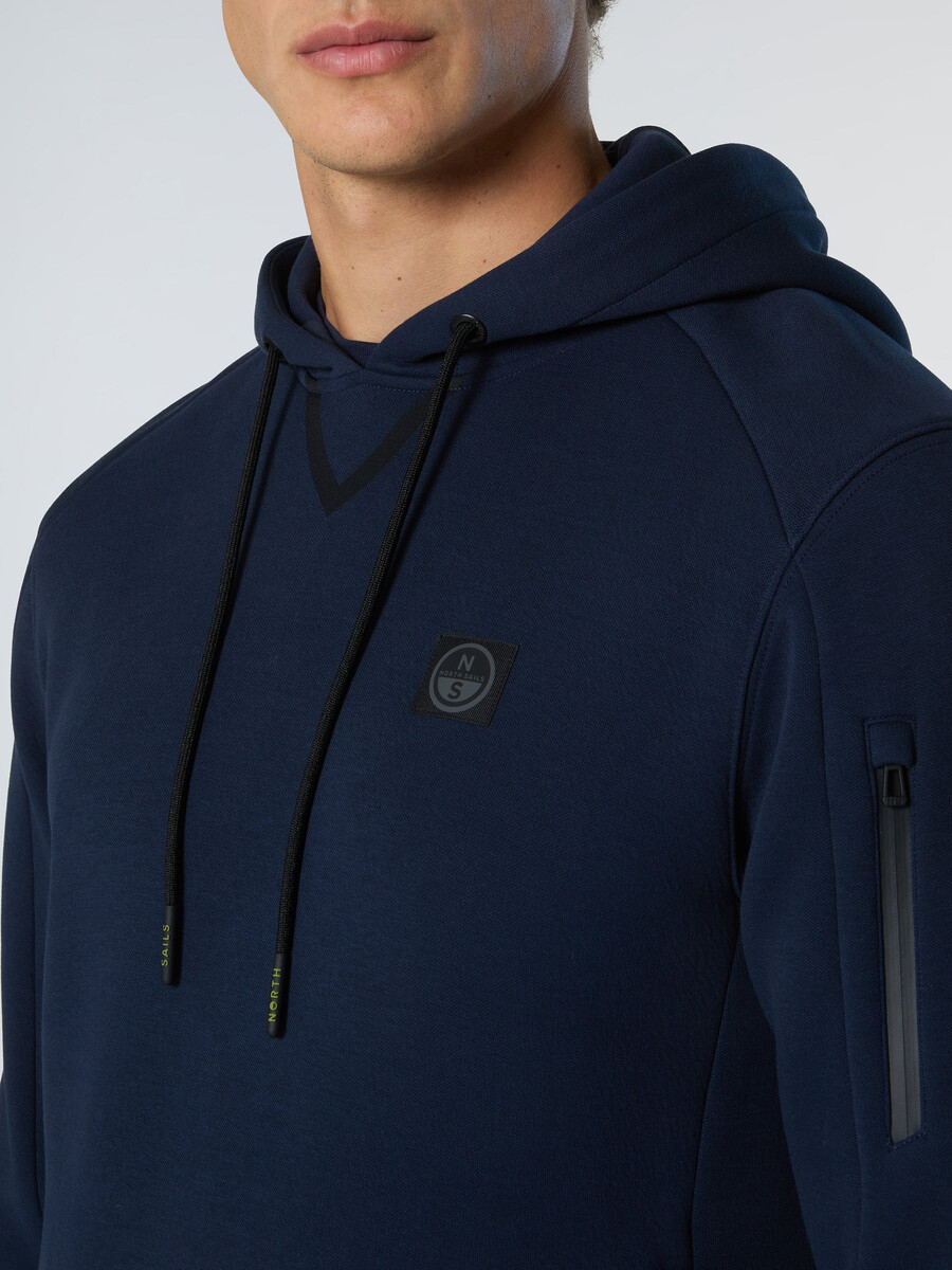 sudadera con capucha de piqué de buceo