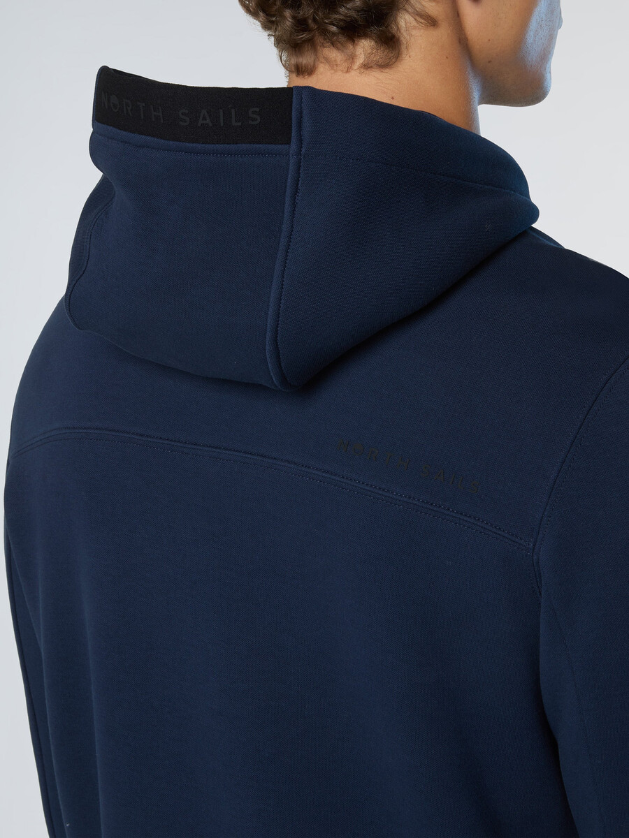sudadera con capucha de piqué de buceo