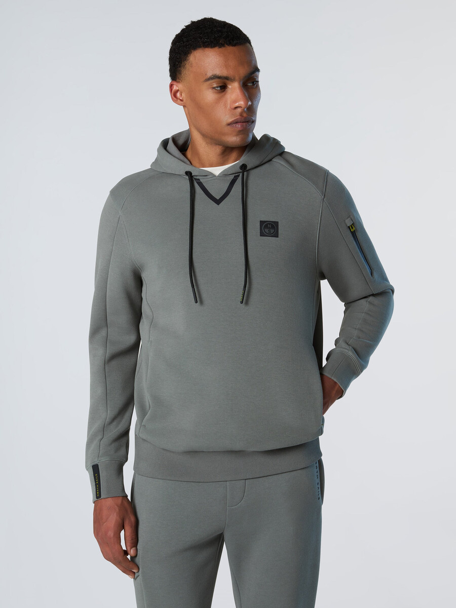 sudadera con capucha de piqué de buceo