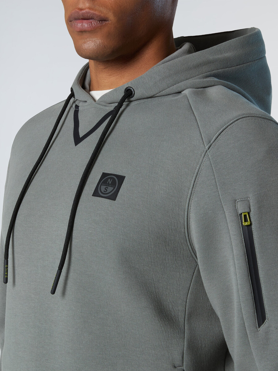 sudadera con capucha de piqué de buceo