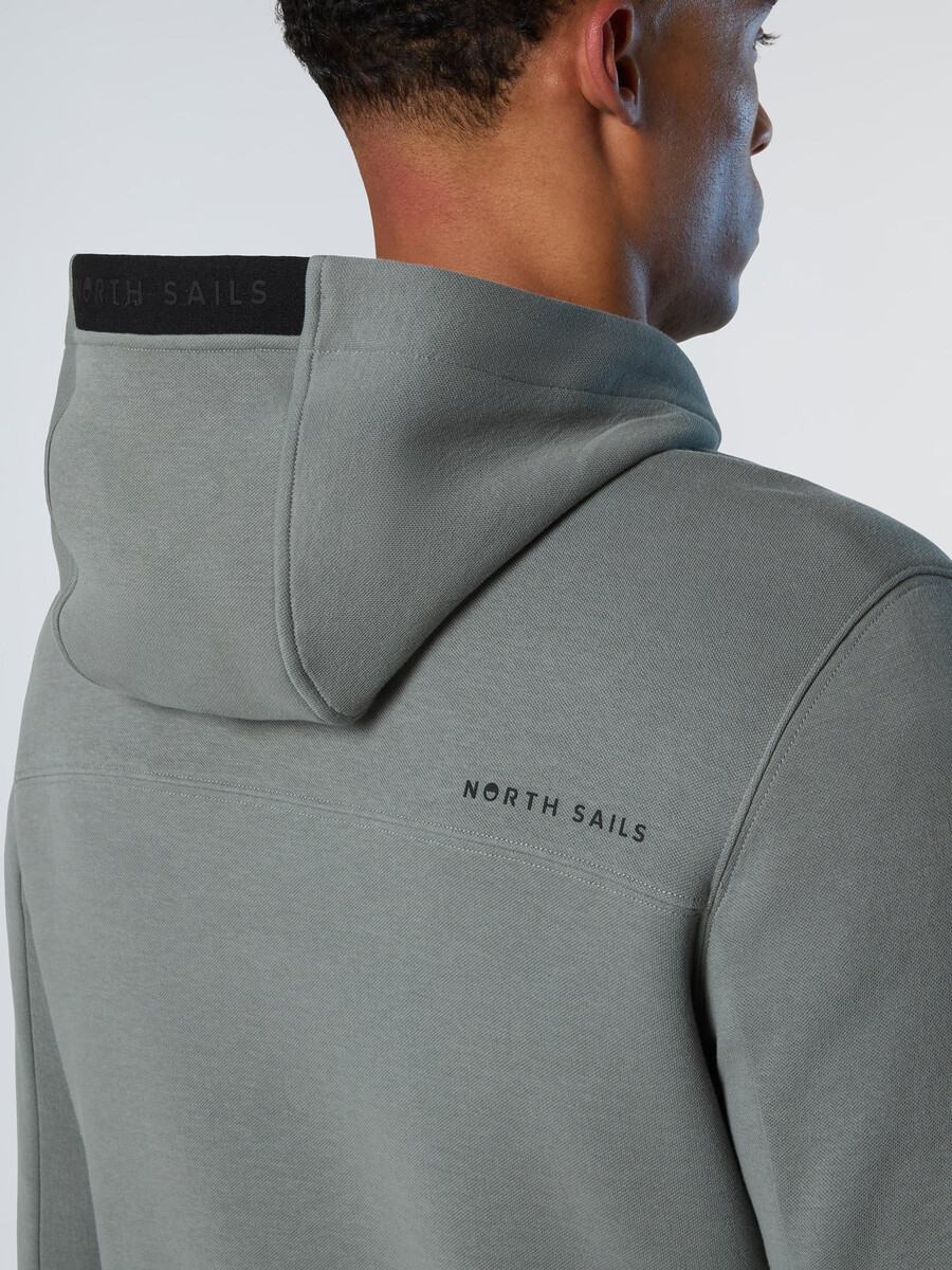 sudadera con capucha de piqué de buceo