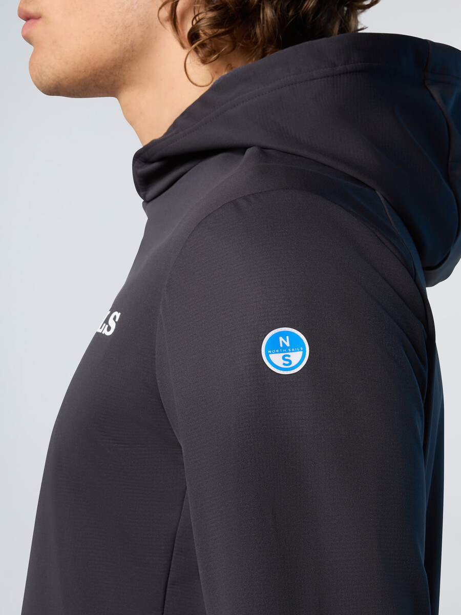 sudadera con capucha race softshell