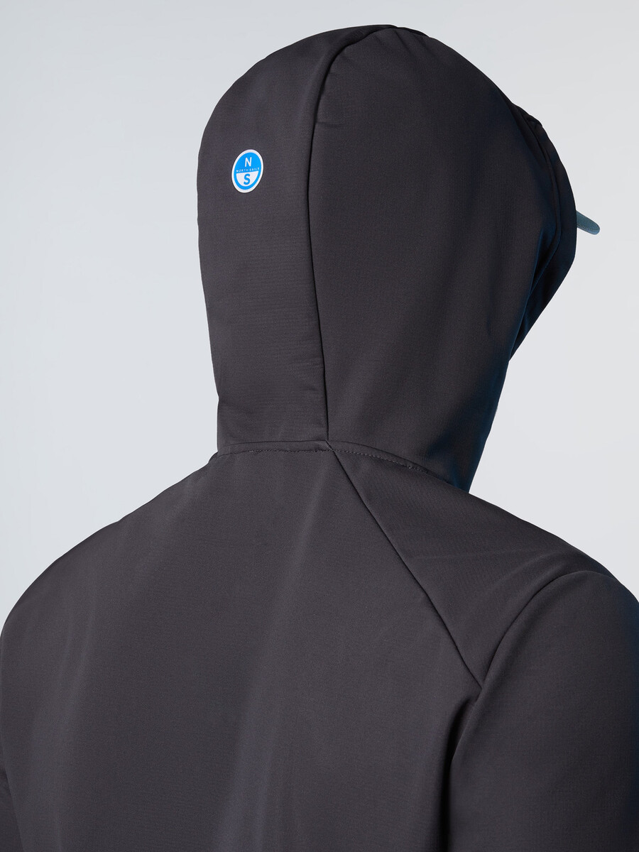 sudadera con capucha race softshell
