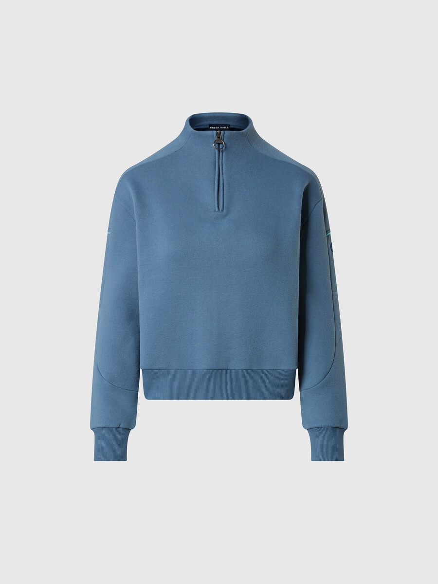 sudadera de invierno de polar con media cremallera