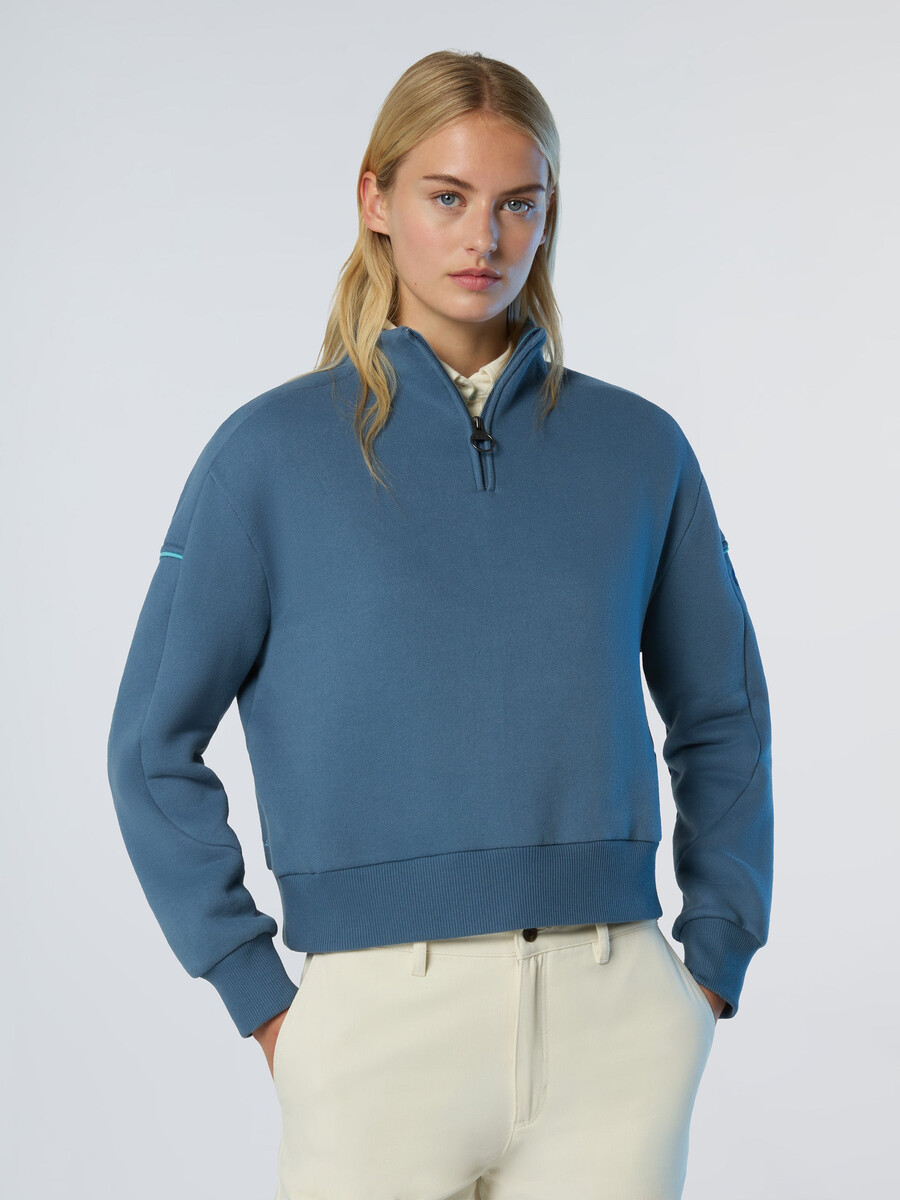 sudadera de invierno de polar con media cremallera