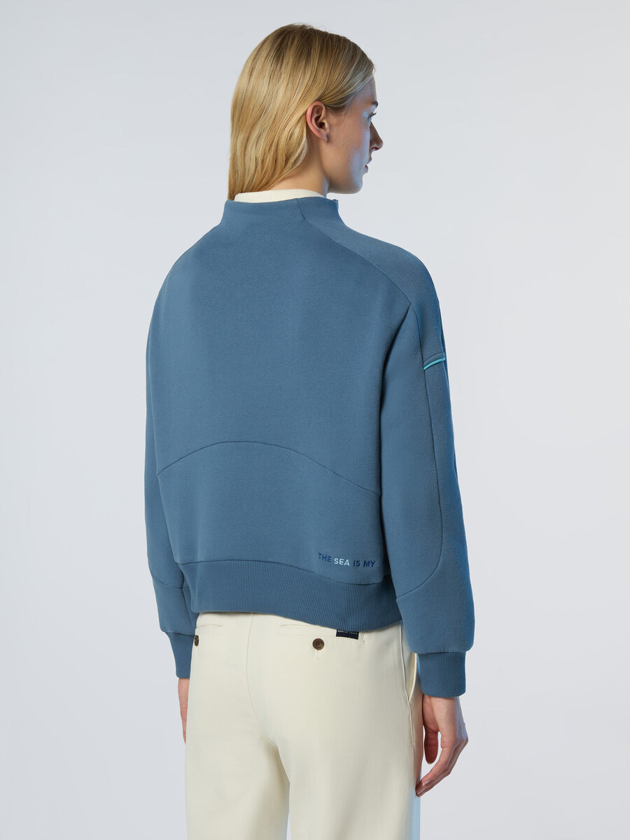 sudadera de invierno de polar con media cremallera