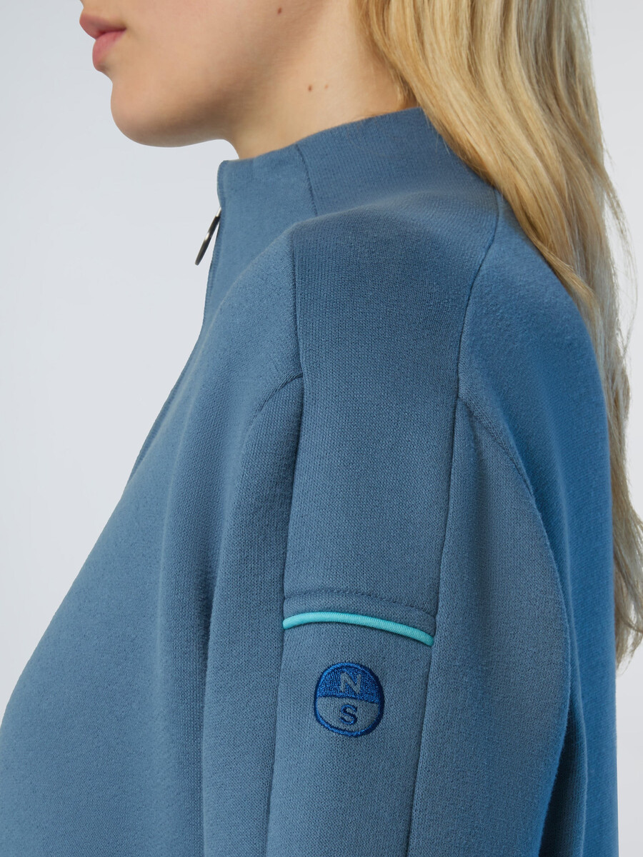 sudadera de invierno de polar con media cremallera