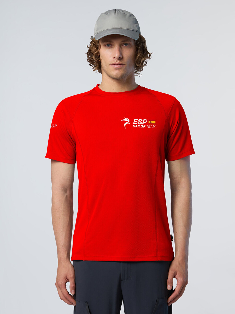 camiseta técnica de manga corta de la regata sailgp españa