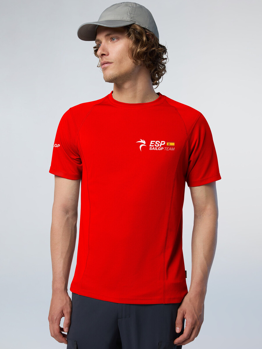 camiseta técnica de manga corta de la regata sailgp españa