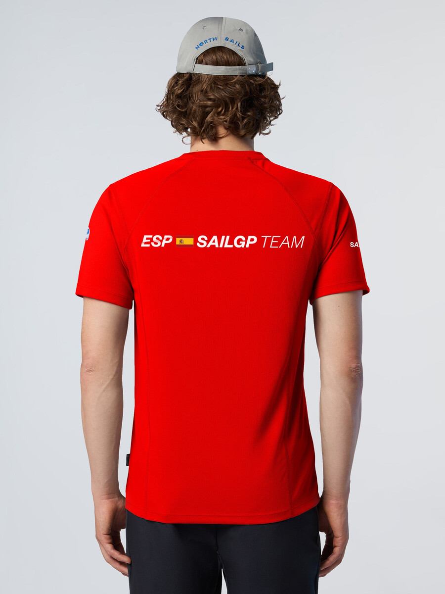 camiseta técnica de manga corta de la regata sailgp españa