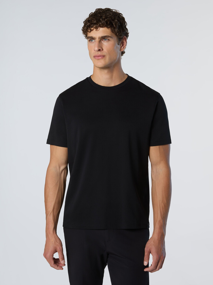 camiseta interlock con etiqueta