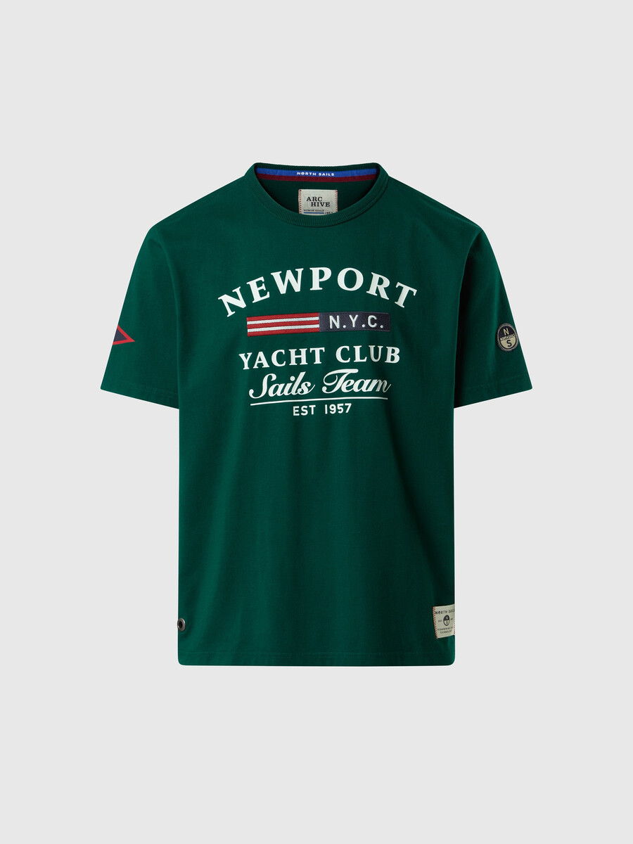 camiseta con estampado de vela
