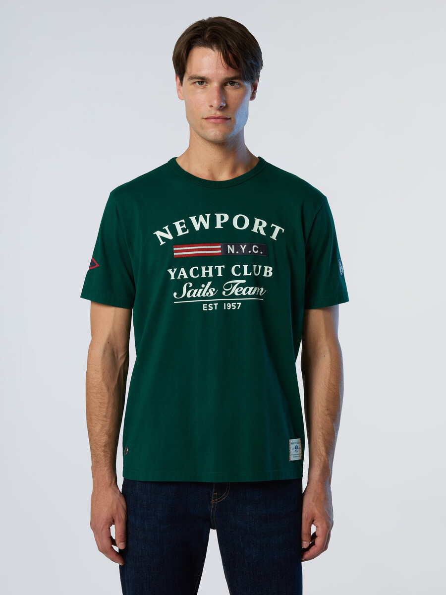 camiseta con estampado de vela