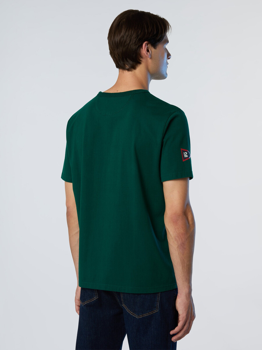 camiseta con estampado de vela