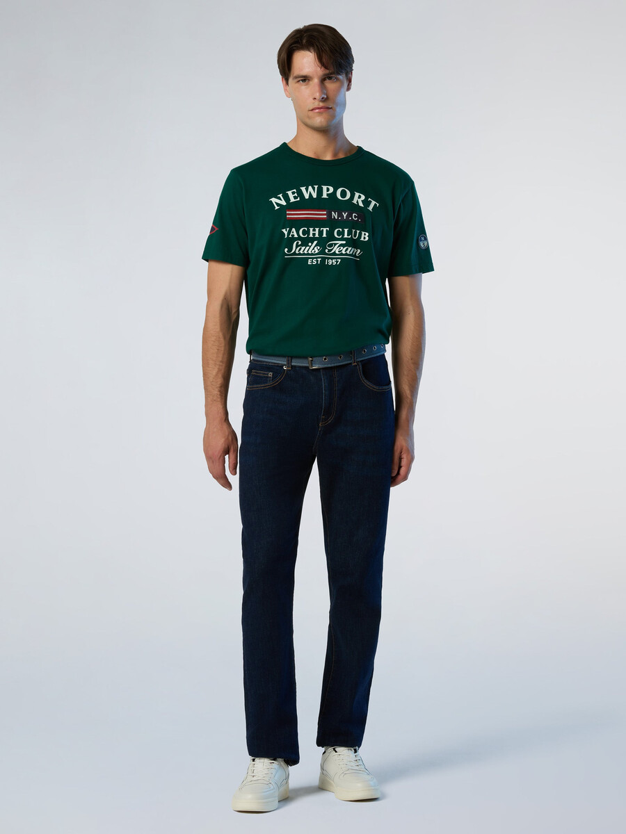 camiseta con estampado de vela
