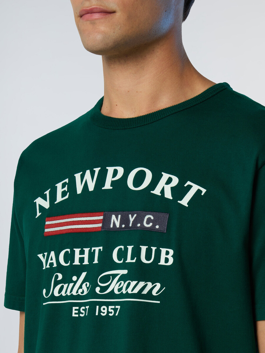 camiseta con estampado de vela