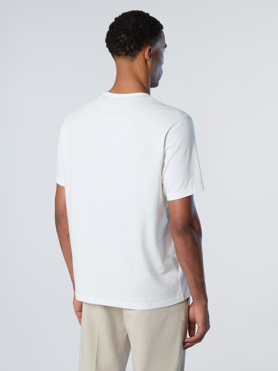 camiseta con estampado maxi