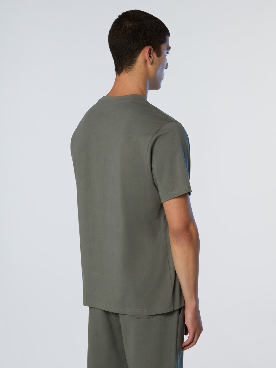 camiseta con estampado maxi