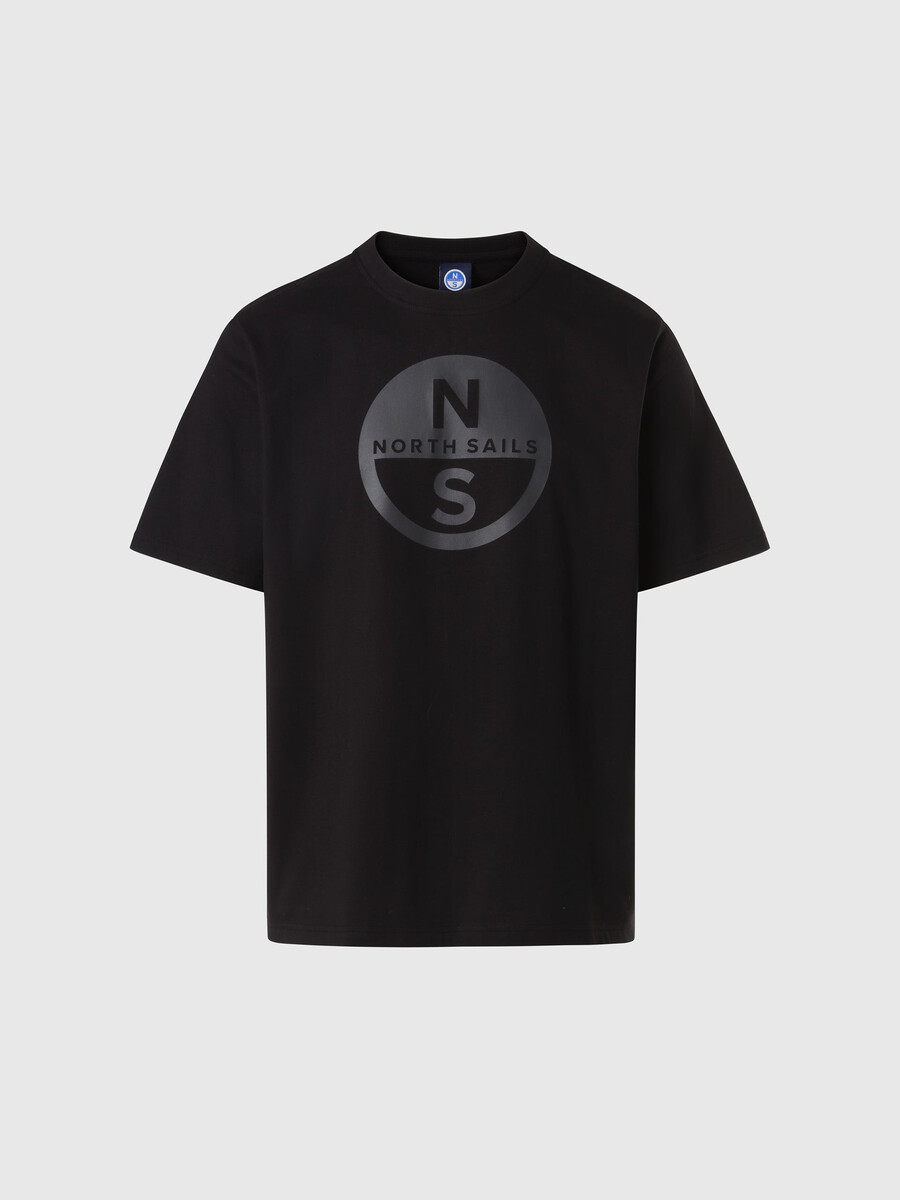 camiseta con estampado maxi