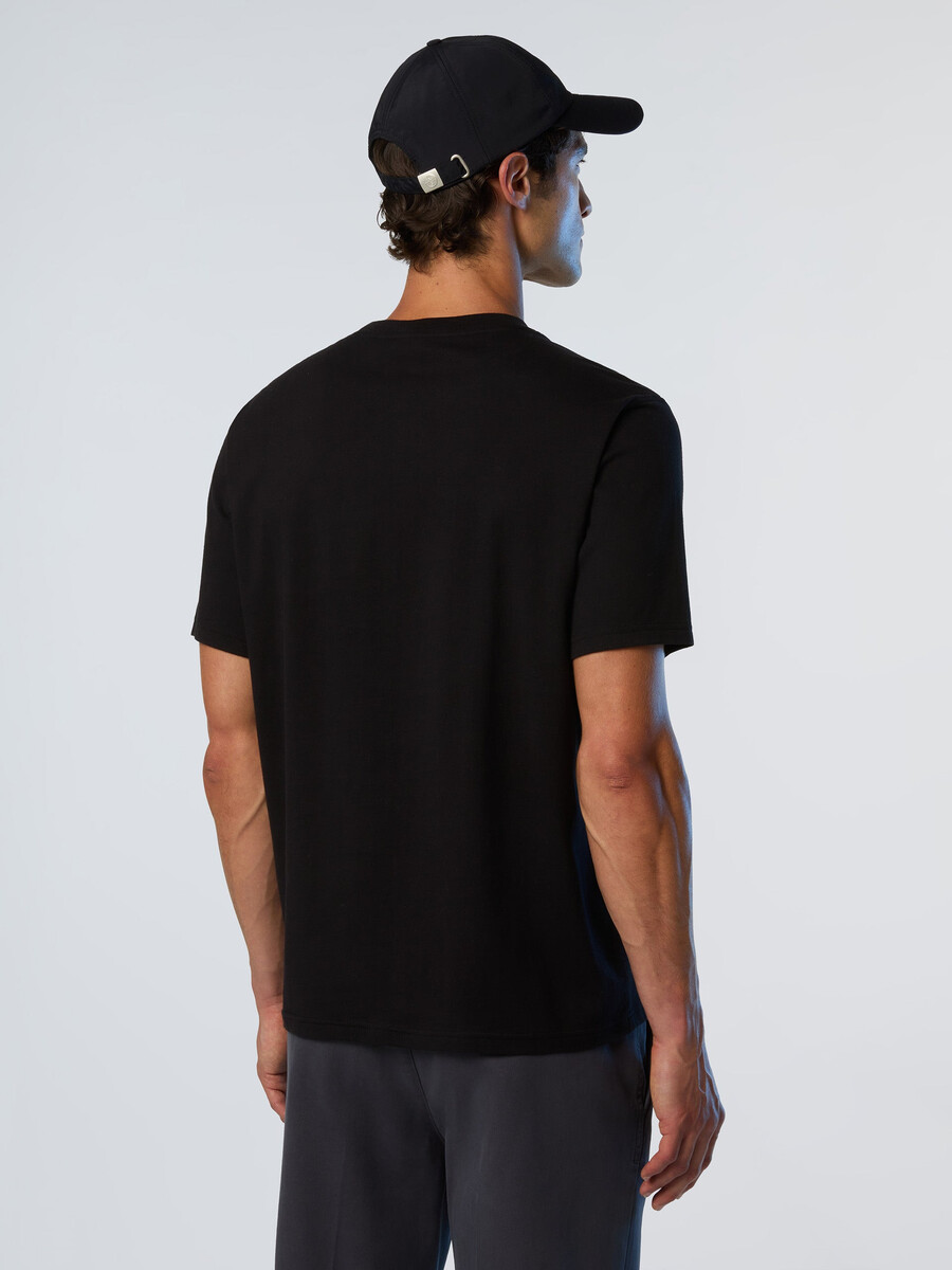 camiseta con estampado maxi
