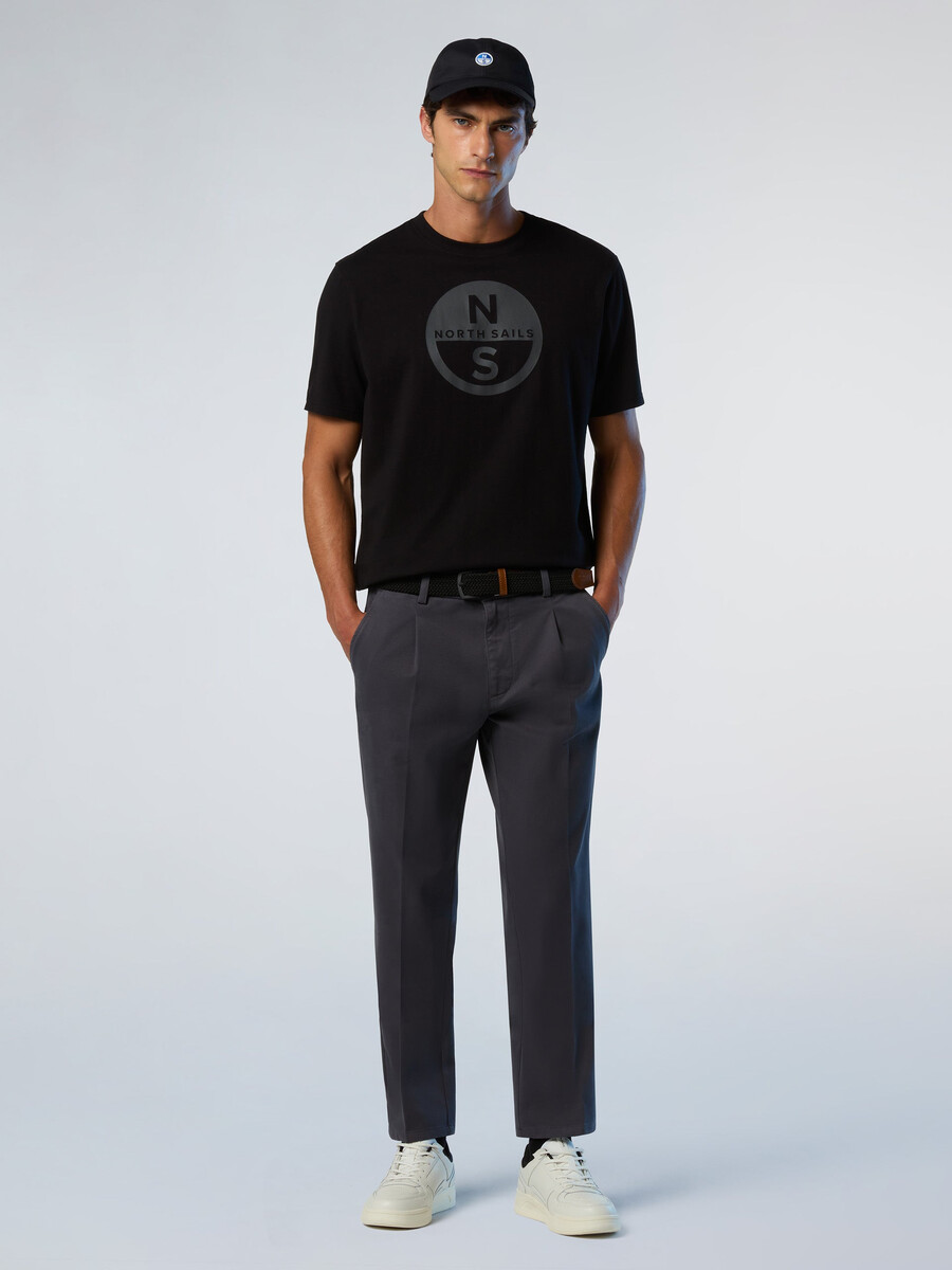 camiseta con estampado maxi