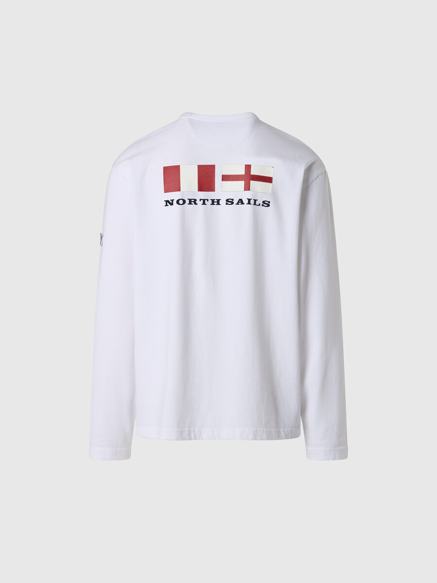camiseta de manga larga cap sud-est con estampado de bandera