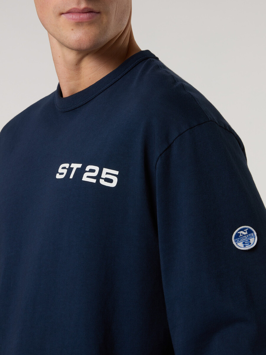 camiseta de manga larga cap sud-est con estampado de bandera