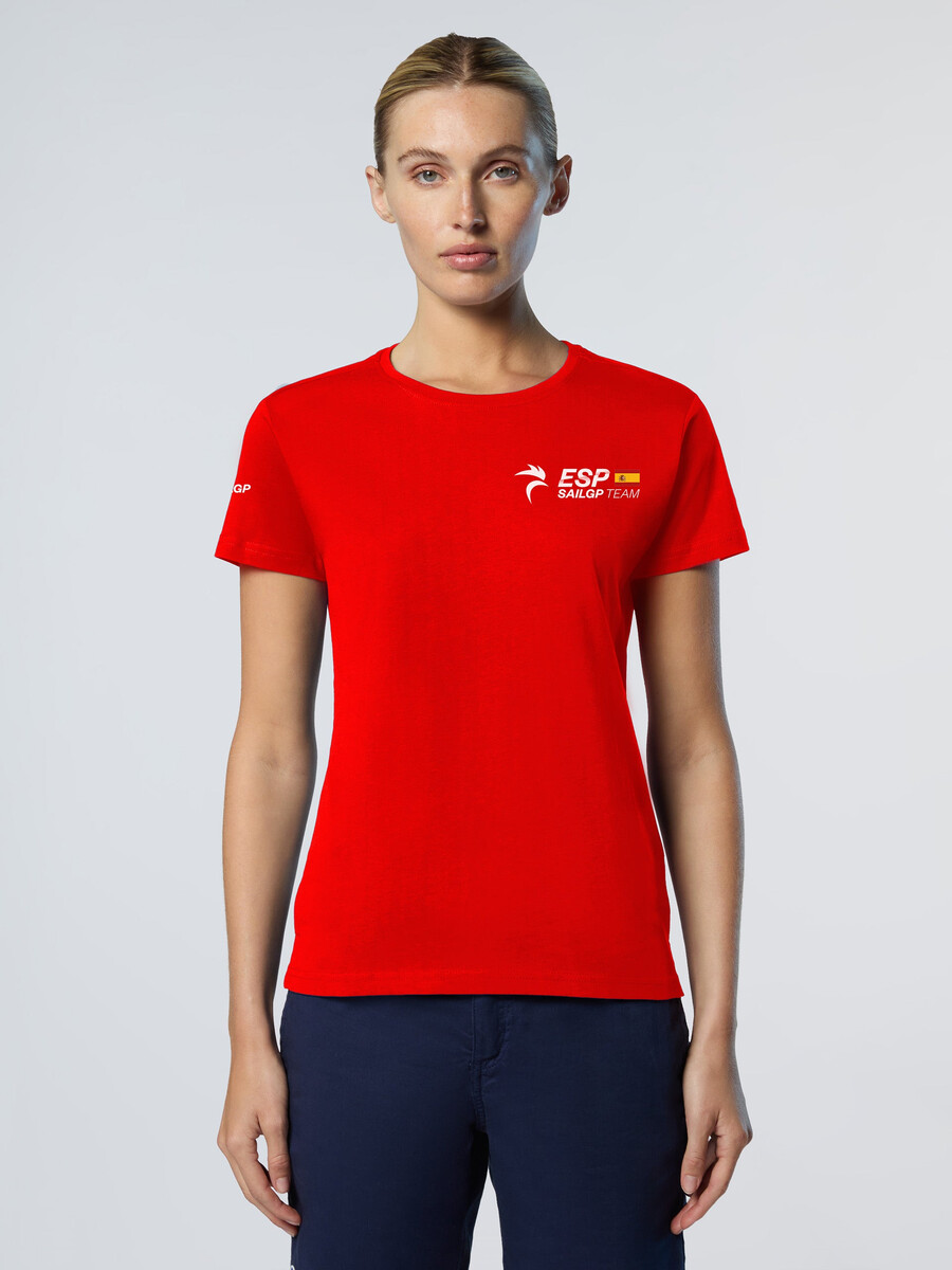 camiseta técnica de manga corta de la regata sailgp españa