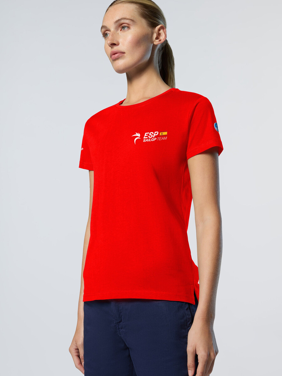 camiseta técnica de manga corta de la regata sailgp españa