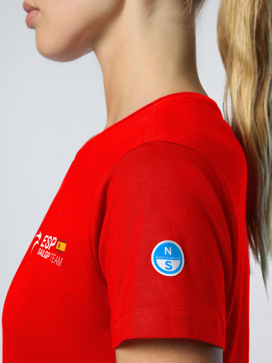 camiseta técnica de manga corta de la regata sailgp españa